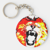 Lion Roaring Key Chain