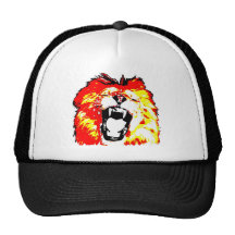 Lion Roaring Trucker Hat