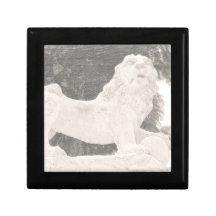 Lion Statue Keepsake Boxes
