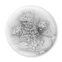 Lion statue study - Pierre Jacques magnet