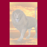 Lion Sunset stationery