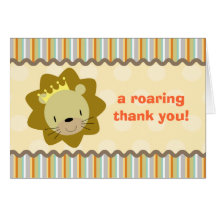 Lion Thank You Card