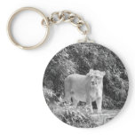 Lioness (black & white) keychains