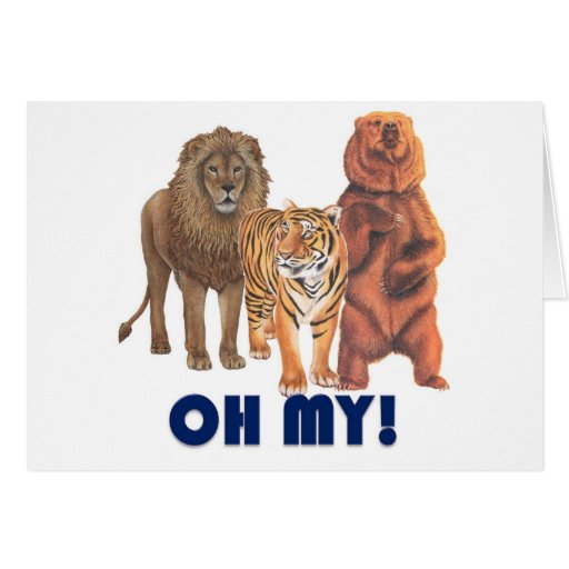 Lions and Tigers and Bears Oh My Zazzle