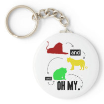 lions and tigers and bears OH MY keychain