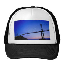 Lions Gate Bridge, at dusk, Vancouver, British Col Trucker Hat