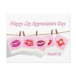 Lip Appreciation Day March 16 postcards