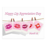 Lip Appreciation Day March 16 Postcards