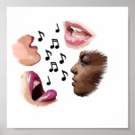 lip music paint posters