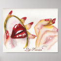 "Lip Service!"  8x10 Print