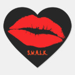 LIP STICK Sexy Lips Heart-shaped Stickers