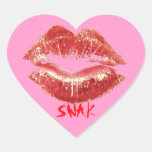 LIP STICK Sexy Lips Heart-shaped Stickers