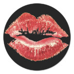 LIP STICK Sexy Lips Large Black Stickers