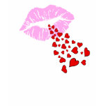 LIPS BLOW HEARTS t-shirts