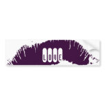 Lips Bumper Sticker