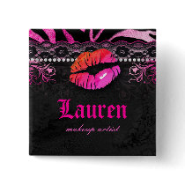 Lips Lace n Diamonds Zebra Makeup Artist Pink Org