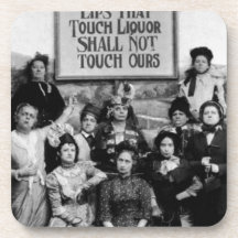 Lips That Touch Liquor Shall Not Touch Ours Drink Coaster