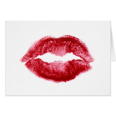 Lips Valentine Card by SBCSTUDIO