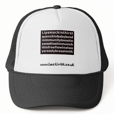 Lipsmackin....breastmilk Mesh Hat by lactivist