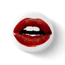 Lipstick Pinback Button