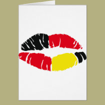 lipstick flag germany cards