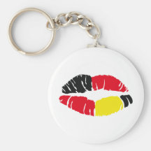 lipstick flag germany key chain