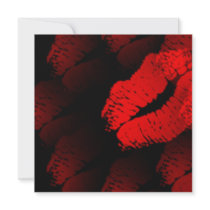 Lipstick Kiss Invitation
