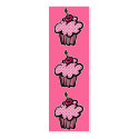 lipstick kisses cupcake bookmark business cards