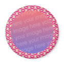 lipstick kisses photo frame magnets