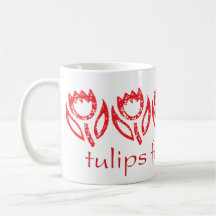 Lipstick Tulips five kisses Mug