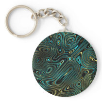 LIQUID GOLD SWIRL KEY CHAIN