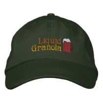 Liquid Granola - Beer! Embroidered Baseball Caps
