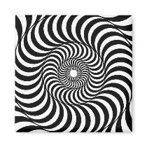 liquid - Op Art Magnet