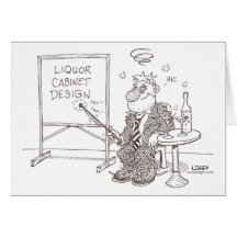 Liquor Cartoon Card