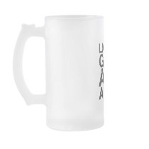Liquor Guns & Ammo Frosted Glass Coffee Mug