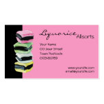 Liquorice Allsorts pink Business Card
