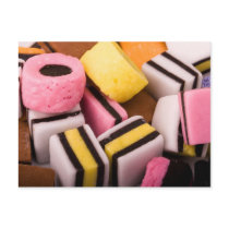 Liquorice Sweets Postcard