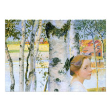 Lisbeth  at the Birch Trees Custom Announcements