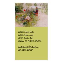 Lisbeth  in the Flower Garden Business Card Templates