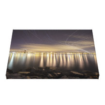 Lisbon air traffic impressão de canvas envolvidas