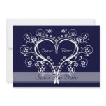 Listen to My Heart Save The Date Announcements invitations