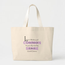 Listen To Wisdom Canvas Bags