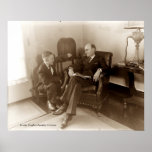 Listing to the Radio  Poster