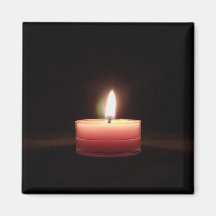 Lit Candle Magnet