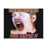 Lit Your Tampon Funny T-shirts Gifts postcards