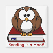 Literacy Awareness: Reading is a Hoot Magnets