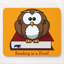 Literacy Awareness: Reading is a Hoot Mouse Mats