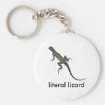 literal lizard keychain