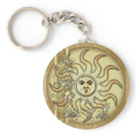 Litha Sun Celtic Style Design Keychain
