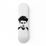 litho template of me the artist skate board